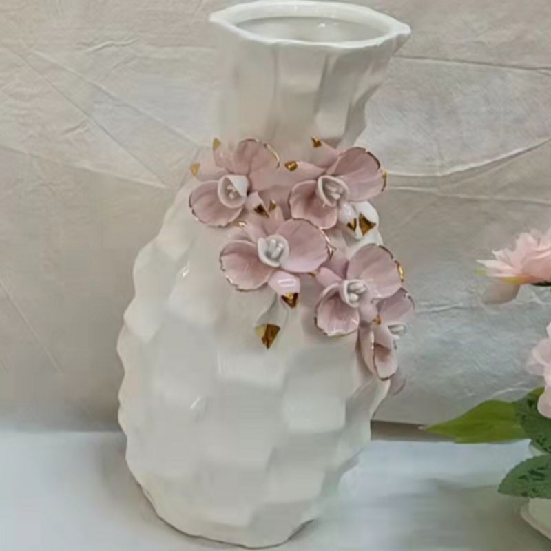 宝仙工艺品陶瓷工艺品花瓶摆件白瓷1
