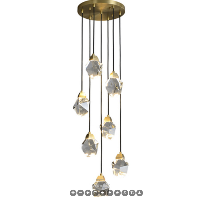12 crystal chandelier foreign trade