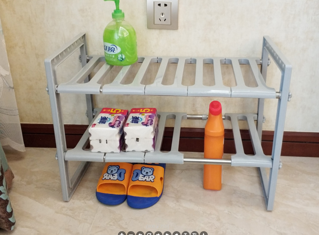Retractable kitchen sink shelf for foreign trade