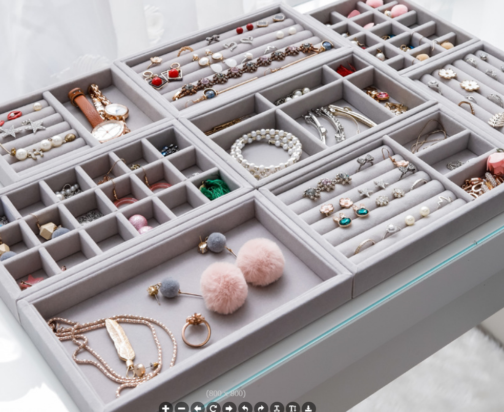 Jewelry display storage box for foreign trade full figure