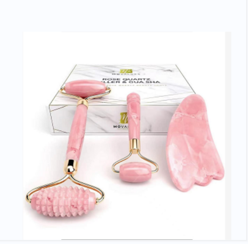 Powder crystal jade roller set foreign trade