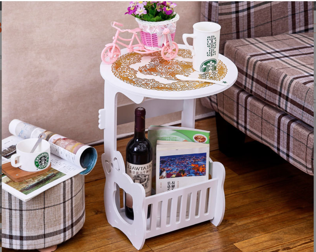 New wood-plastic panel coffee table foreign trade