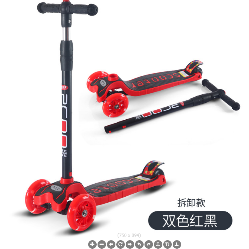 Children's scooter yo-yo car foreign trade full figure