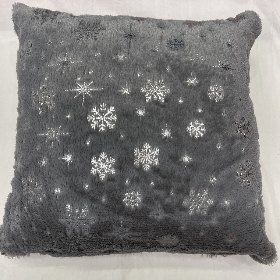 New Explosive Factory Direct Sales Hot Silver Snow Plush Throw Pillow European Sofa Bay Window Office Pillow Car Soft Cushion Specification drawing