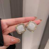 Earrings woman new resin earrings niche design high sense earrings Cool earrings with diamond earrings