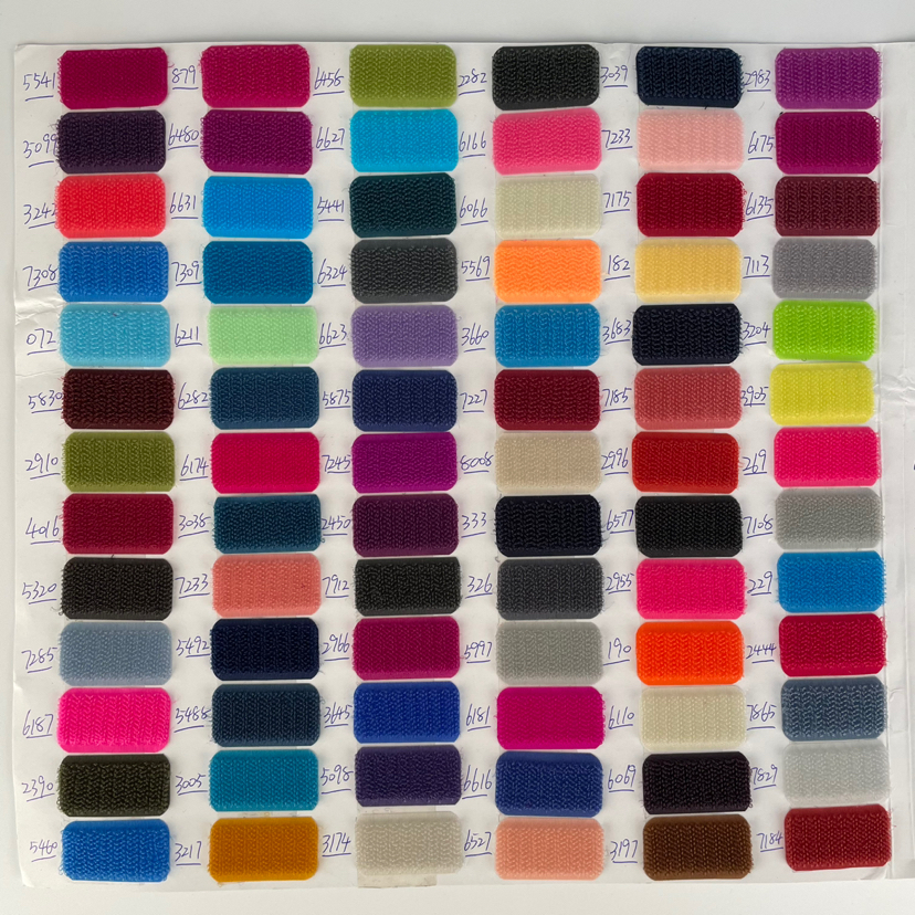 Baby Special High-Grade Soft Nylon Color No Hair Color Injection Hook Velcro Adhesive Buckle With 200 Colors Application Scenario