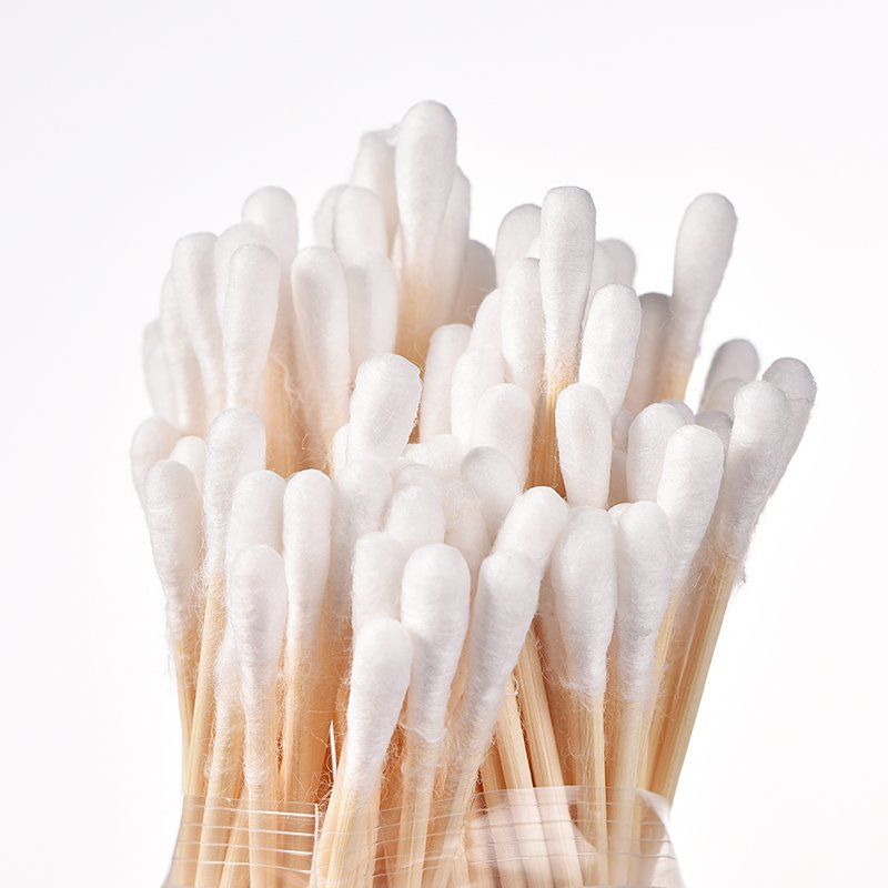 Disposable Double-Headed Cotton Swabs 100 Wooden Sticks Cotton Makeup Remover Ears Picking Ears Adult Household Wholesale Application Scenario