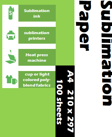 Transfer Paper A4 Sublimation Paper 100 Sheets Of Sublimation Transfer Paper undefined