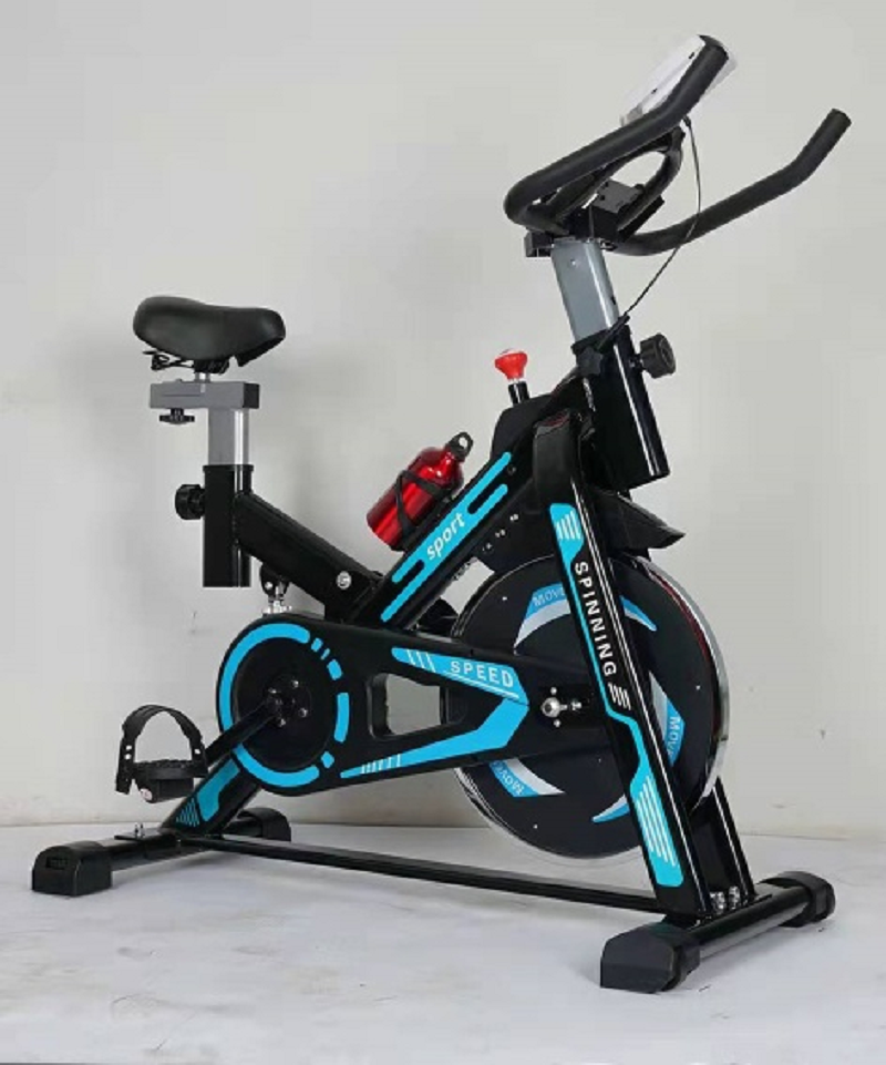 Factory direct sales gym with heart rate with kettle mobile phone stand spinning exercise bike exercise bike KLB-118A Yiwu wholesale full figure