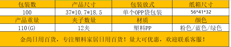 折叠多功能多夹子衣架 便携式旅游魔术内页内裤袜子夹塑料晾衣夹详情2