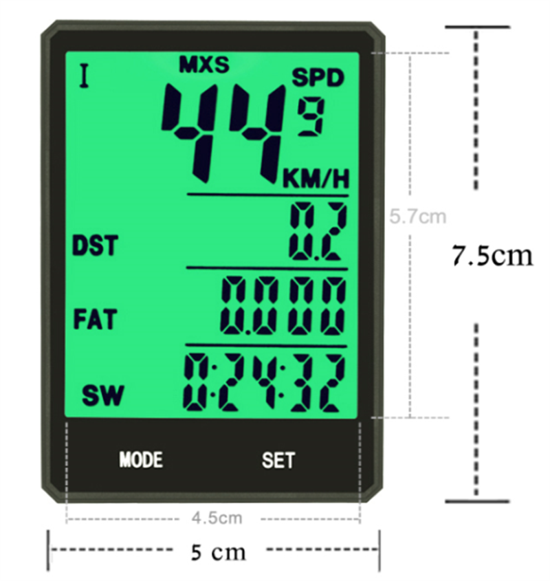(specific price negotiable) bicycle wired wireless code meter speed meter mountain bike meter square odometer speed meter memory function maintenance remind two different wheel diameter use thumbnail
