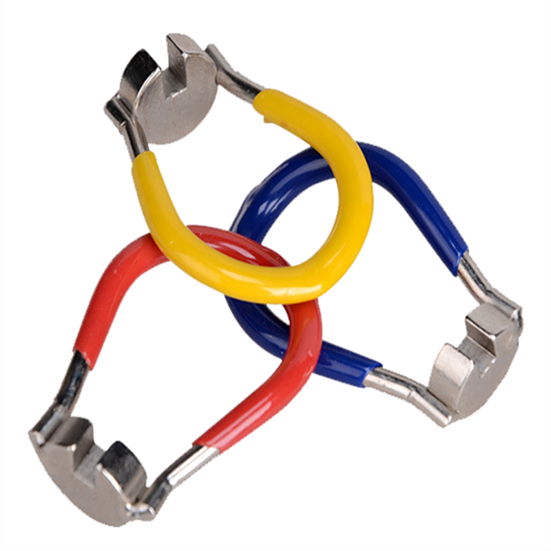 Bg-726e adjustable spoke wrench Bicycle repair tool is suitable for 14G spoke cap handle attached with rubber and has a certain arc to rotate the spokes as the axis thumbnail