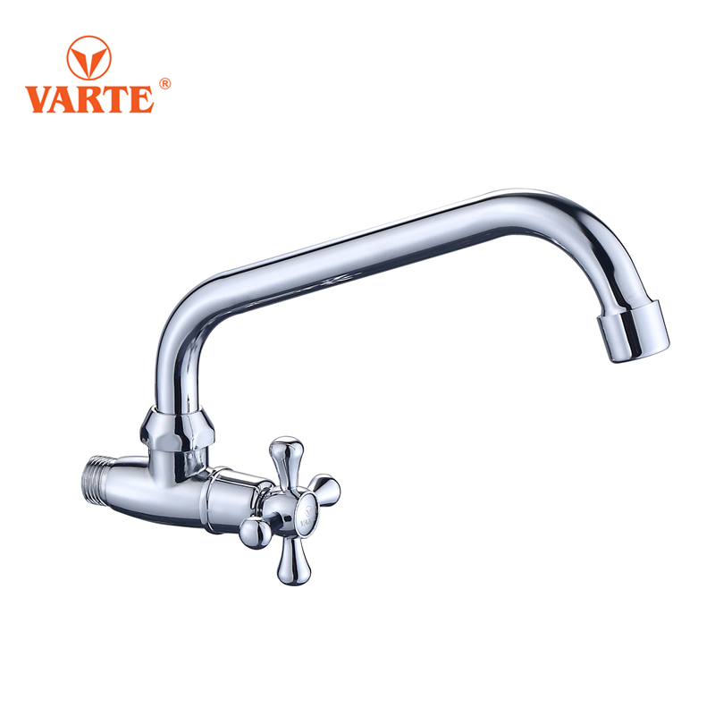 Peru Brazil Hot Selling Cheap Single Cold Water Chrome Kitchen Faucets Faucet Sink Tap With X-Handle