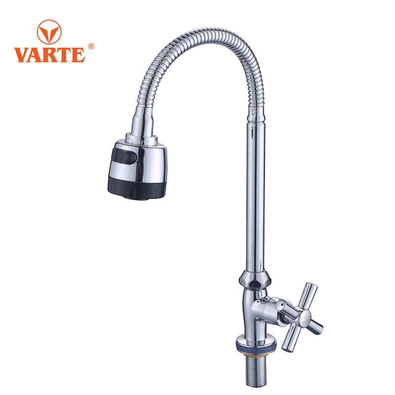 Single X-Handle Grifo de Cocina Flexible Kitchen Faucets Faucet With 2 Funtion Spray thumbnail