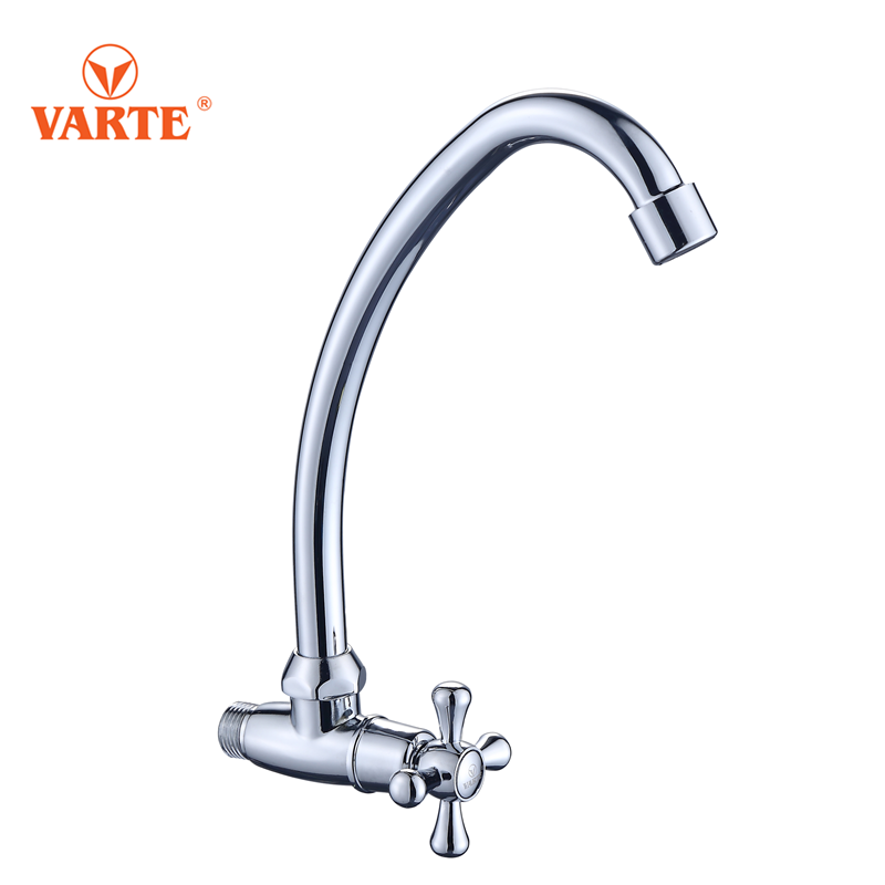Peru Brazil Hot Selling Single Cold Water Grifo de Cocina Wall Zinc Cheap Kitchen Faucet