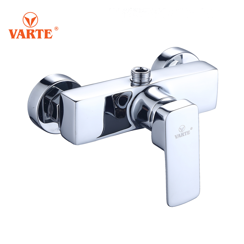 European Type High Pressure Wall Mounted Brass Bath Shower Mixer Set Bathroom