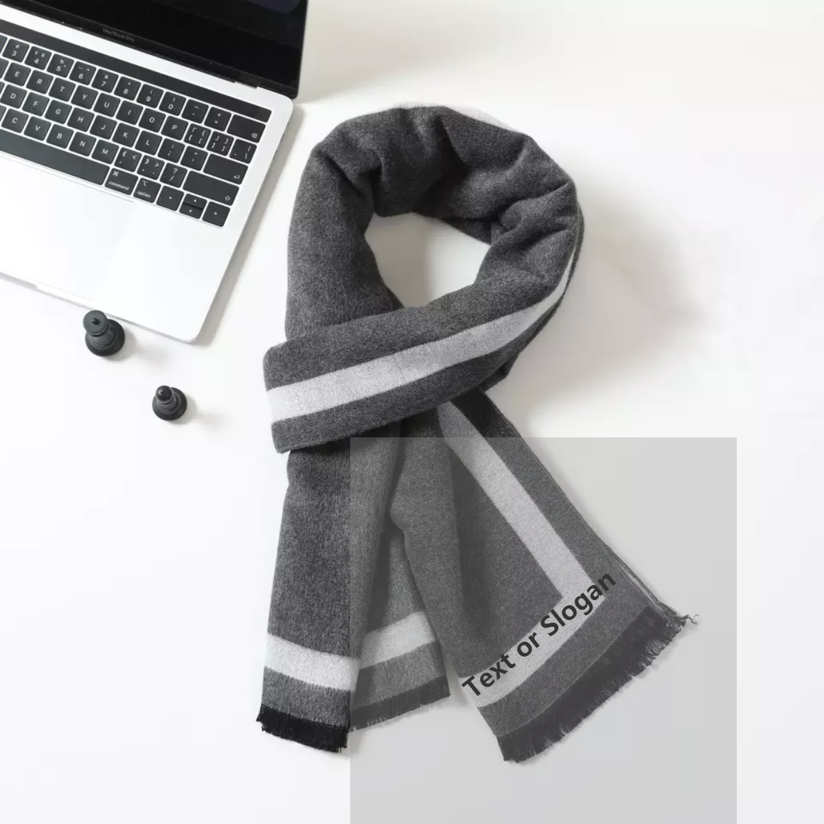 casual checks stripes wrinkle scarf winter viscose warm for men
