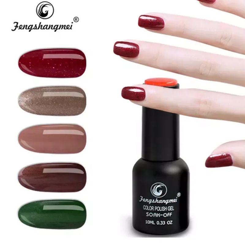Three-step glue nail polish eco-friendly surface drying nail polish glue 10ml 572 colors Barbie glue one-stroke coloring nail polish glue exclusive for export Specification image
