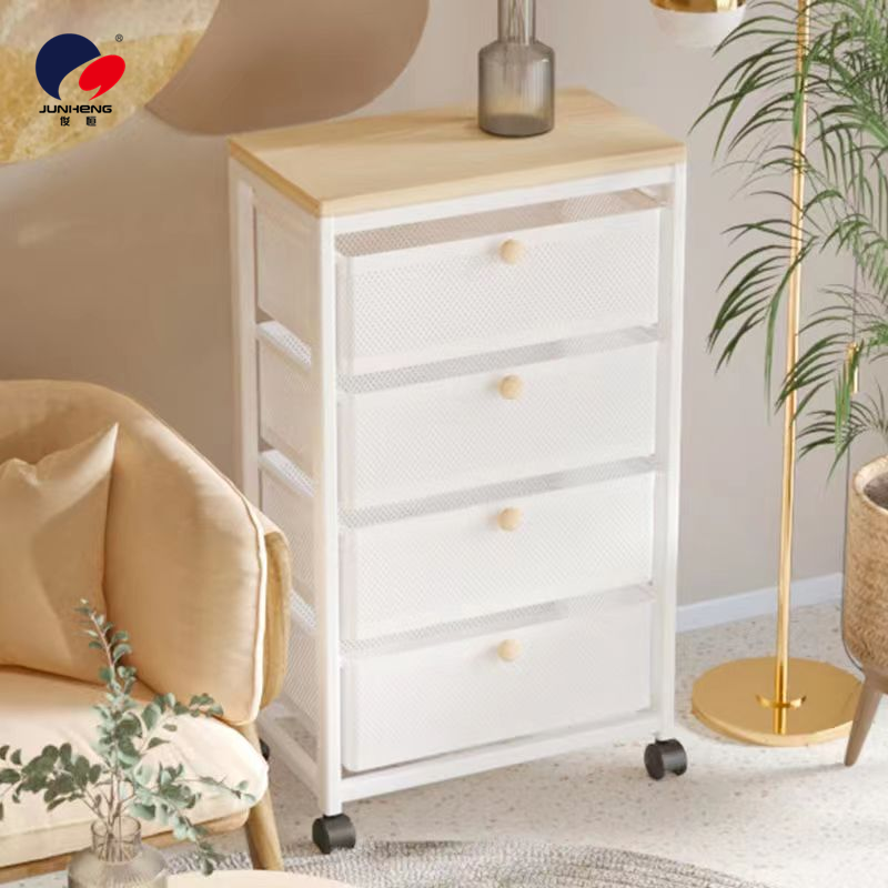 简约置物架/多层置物柜/轻奢置物柜白底实物图