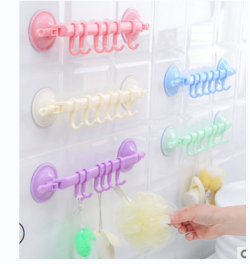 Nail-free bathroom towel rack