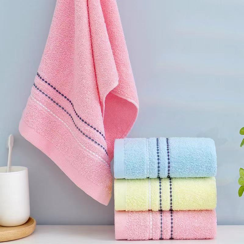 Tinglong Factory Direct Sales Run Candy Color Towel Face Wash Pure Cotton Towel Application Scenario