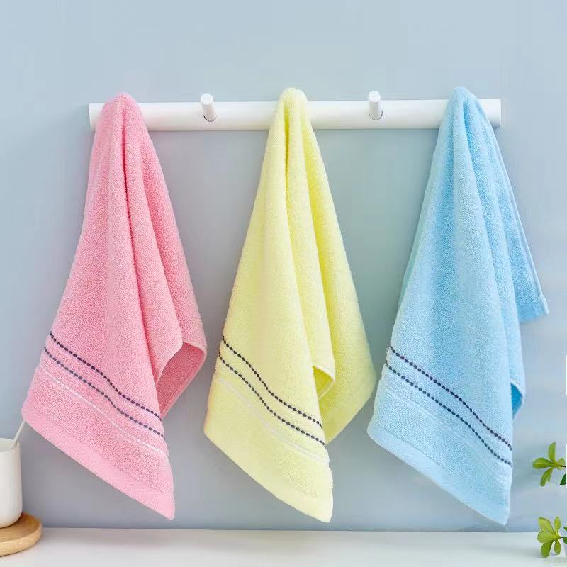 Tinglong Factory Direct Sales Run Candy Color Towel Face Wash Pure Cotton Towel details Picture