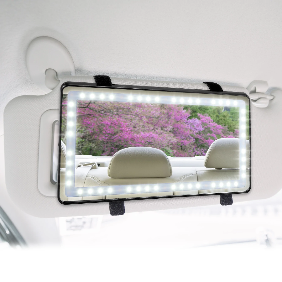 Touch LED car makeup mirror Beauty mirror car vanity mirror Car vanity Mirror