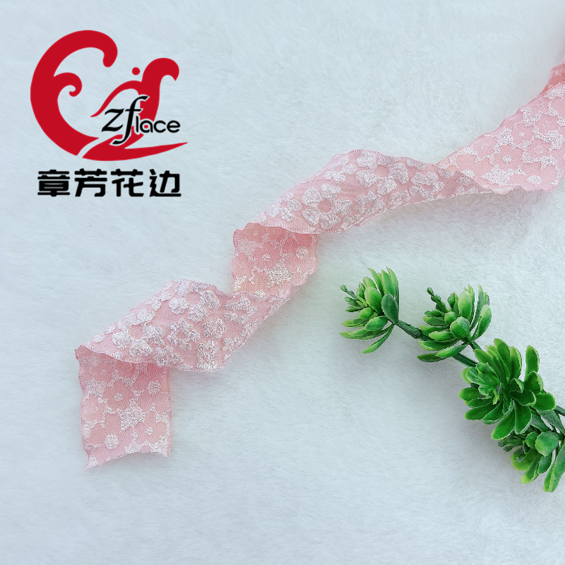 章芳花边4CM超声波花边提花小碎花压花织带DIY手工头饰品蝴蝶结礼品服装辅料详情3