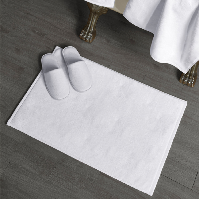 Foot pad pure cotton bathroom cotton bathroom into the door to absorb water towel soft water not easy to shed hair