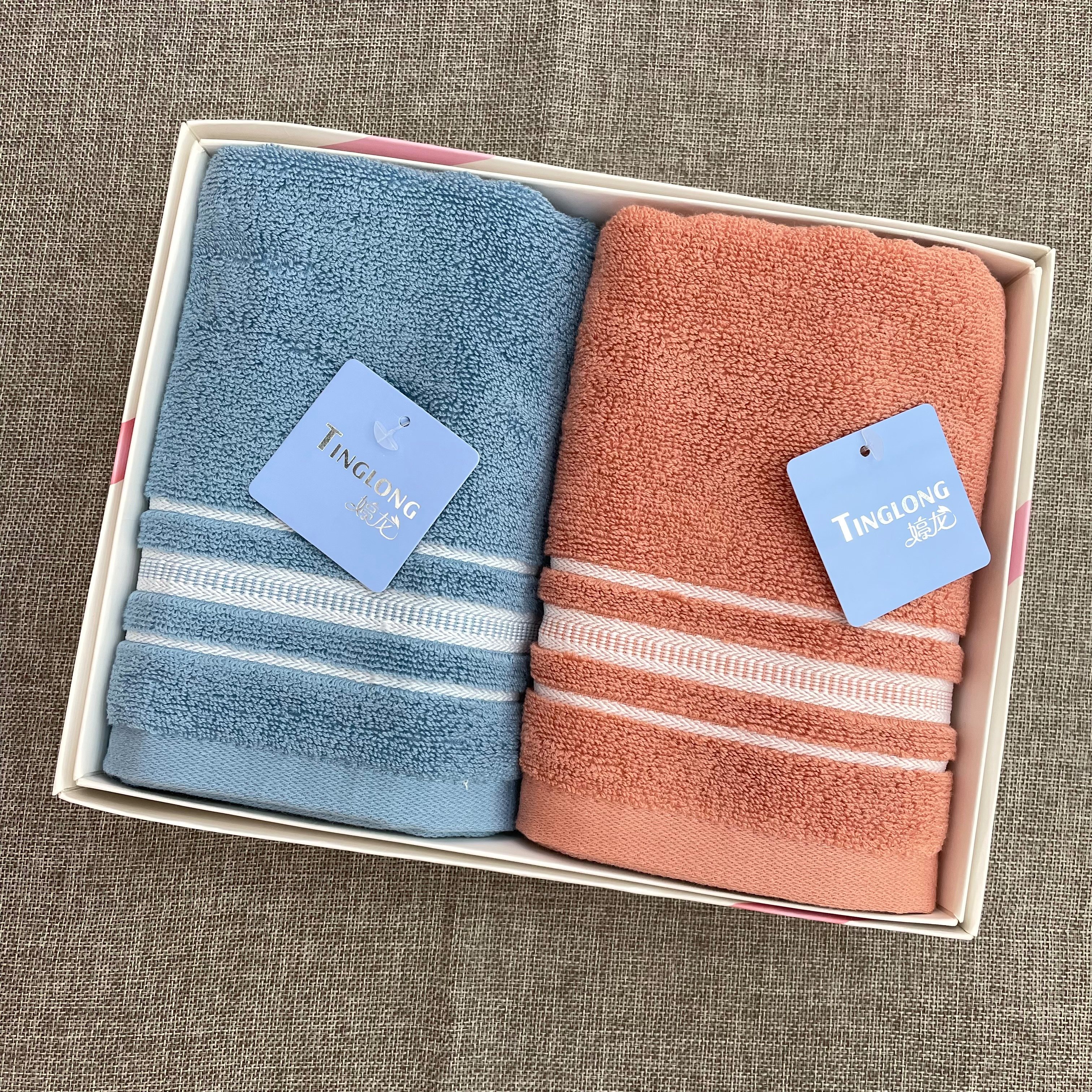 Tinglong Factory direct sales of high-end candy-colored towels and pure cotton adult towels pic 3