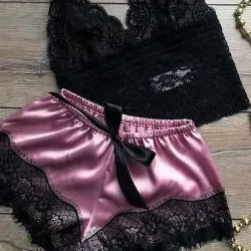 Foreign trade explosion silk rope princess pajamas sexy two-piece underwear nightdress home clothing sexy sexy underwear wholesale thumbnail