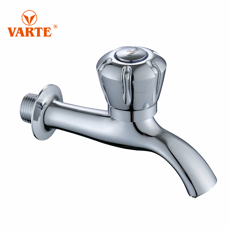 1/2" Male Thread Chrome Plated Washing Machine Chrome Facucet Brass Long Body Garden Bib Tap thumbnail