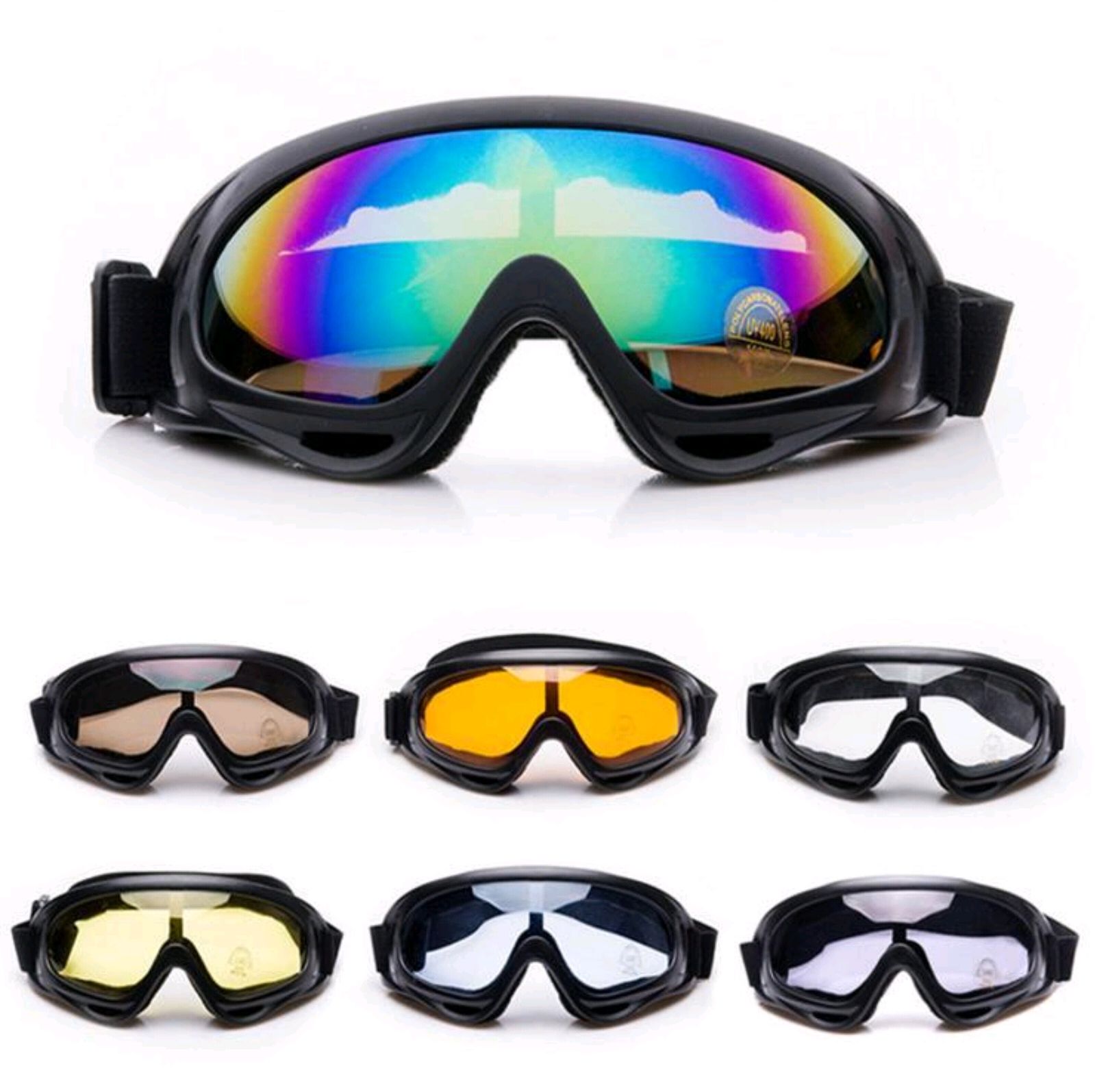 Ski goggles imitation splash riding outdoor sports eyes X400 goggles motorcycle anti sand protective eye glasses thumbnail
