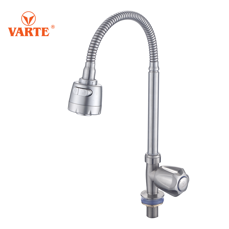 Antable zinc body zinc hand wheel copper fast -opening valve core single cold kitchen faucet thumbnail