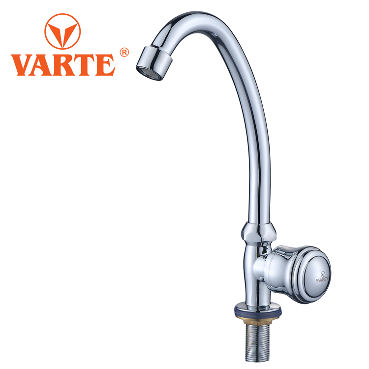 Factory Price Zinc Alloy Cold Water Kitchen Sink Deck Faucet Tap