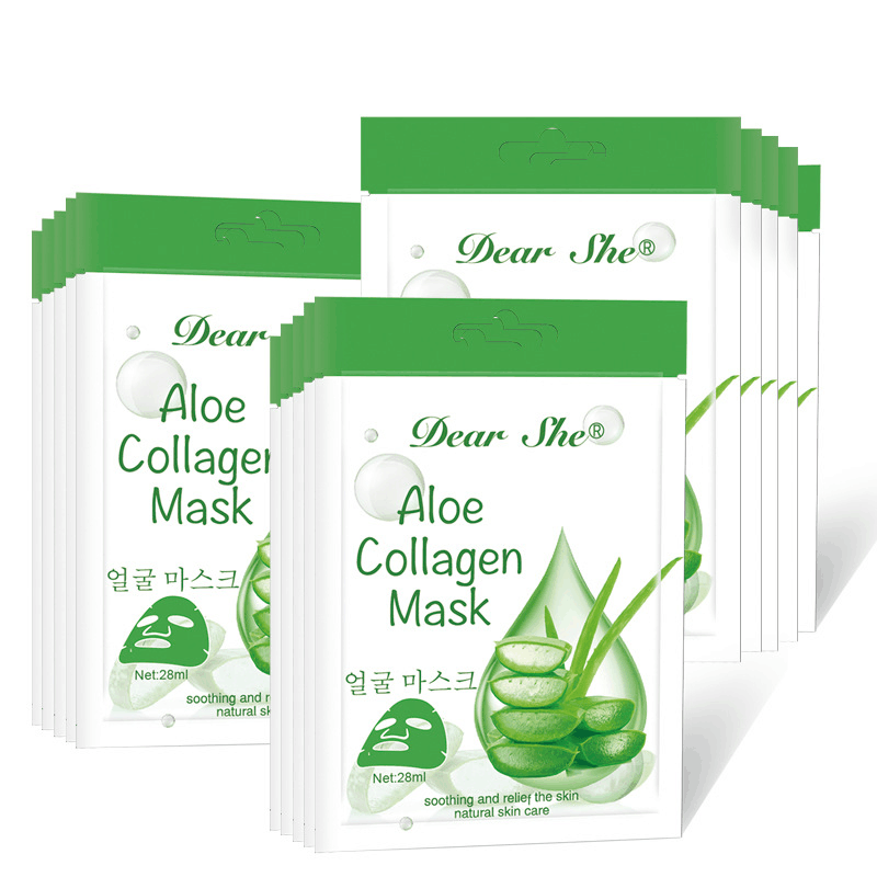 DEAR SHE Aloe Fresh Extract Mask Hydrating, Moisturizing and Nourishing Skin Mask Wholesale Foreign Trade Wholesale details Picture