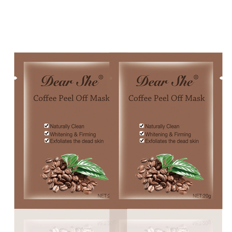 Dear She Coffee Mask Cleansing Snow Skin Peel-off Mask Brightening Deep Cleansing Manufacturer for Men and Women details Picture