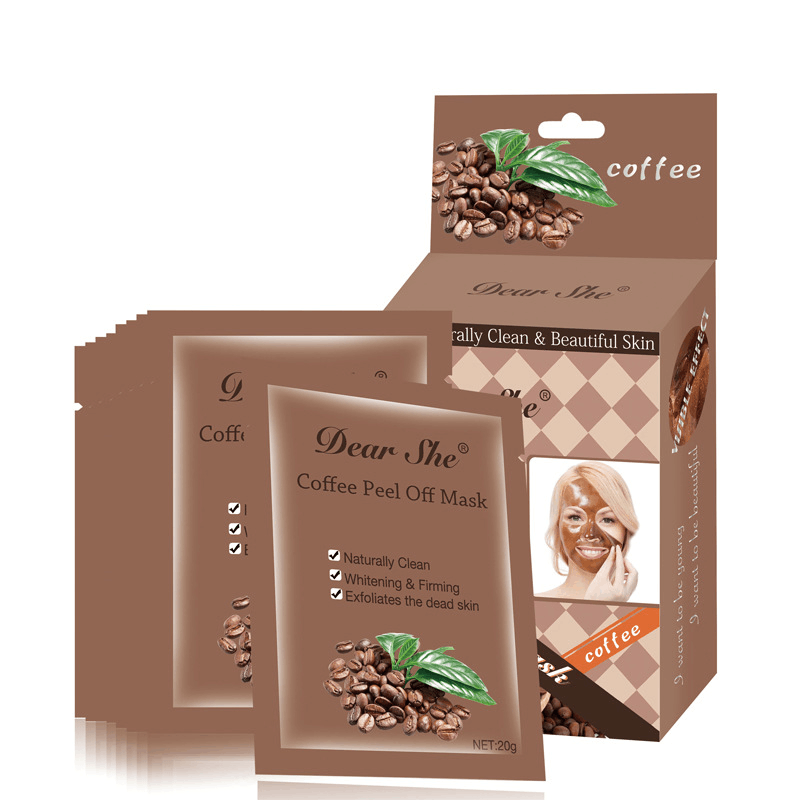 Dear She Coffee Mask Cleansing Snow Skin Peel-off Mask Brightening Deep Cleansing Manufacturer for Men and Women Application Scenario