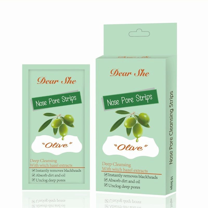 Dear she Olive Nose Tip Patch, Pore Pig Peel-off Blackhead Removal Nose Patch, Nose Patch, Acne Removal Blackhead Patch details Picture