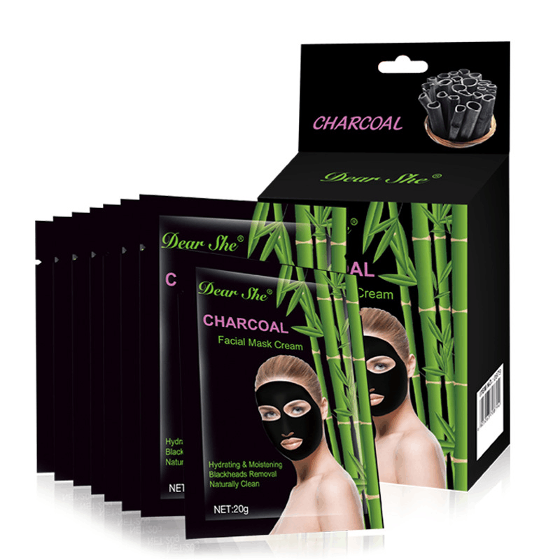 Dear She Cross-border Bamboo Charcoal Blackhead Mask Removes Blackheads and Acne, cleanses pores, face mask Peel-off Blackheads details Picture