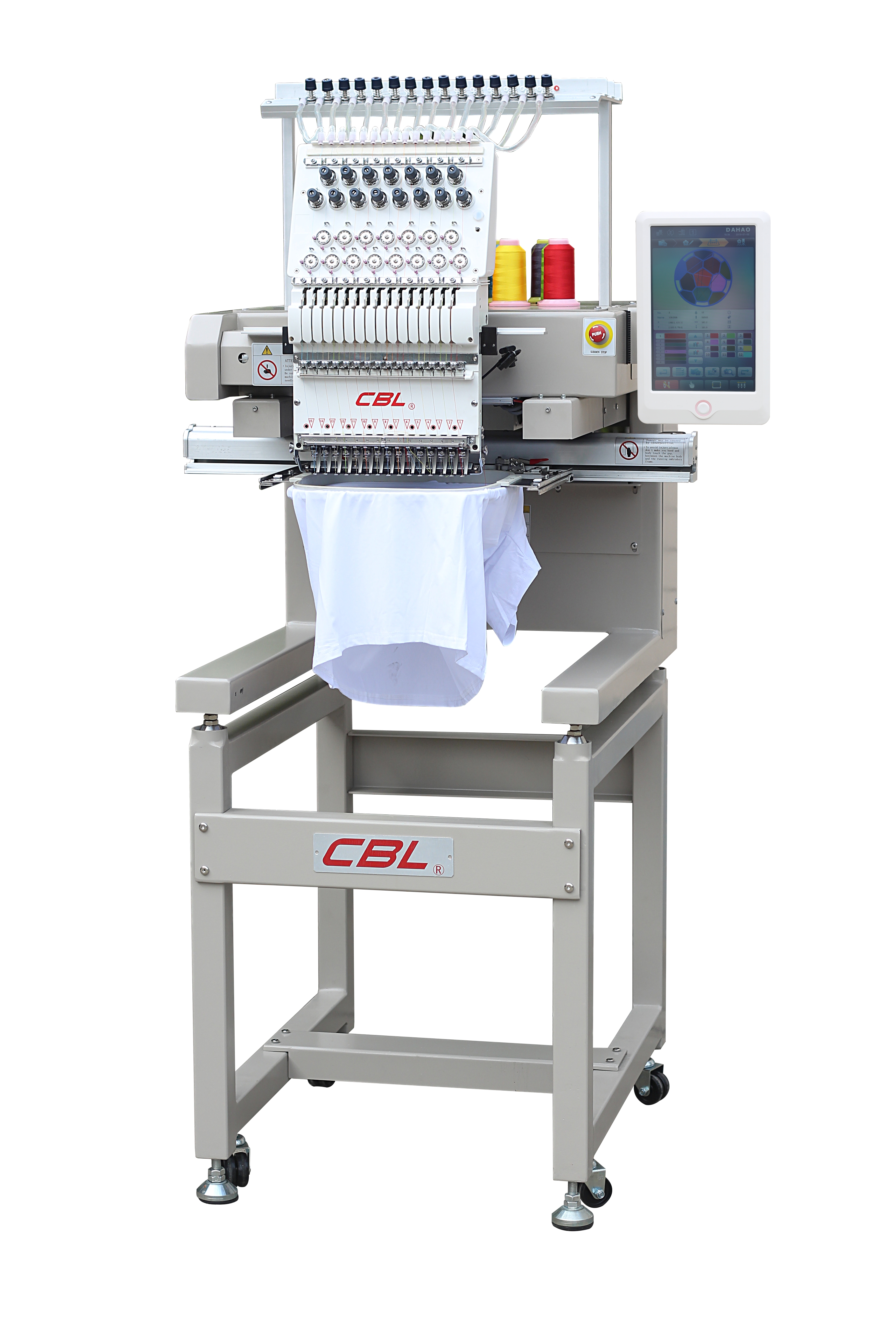 Single-head embroidery machine wheel embroidery machine single-head plain embroidery garment embroidery hat embroidery multi-function three-in-one high speed computer embroidery machine thumbnail
