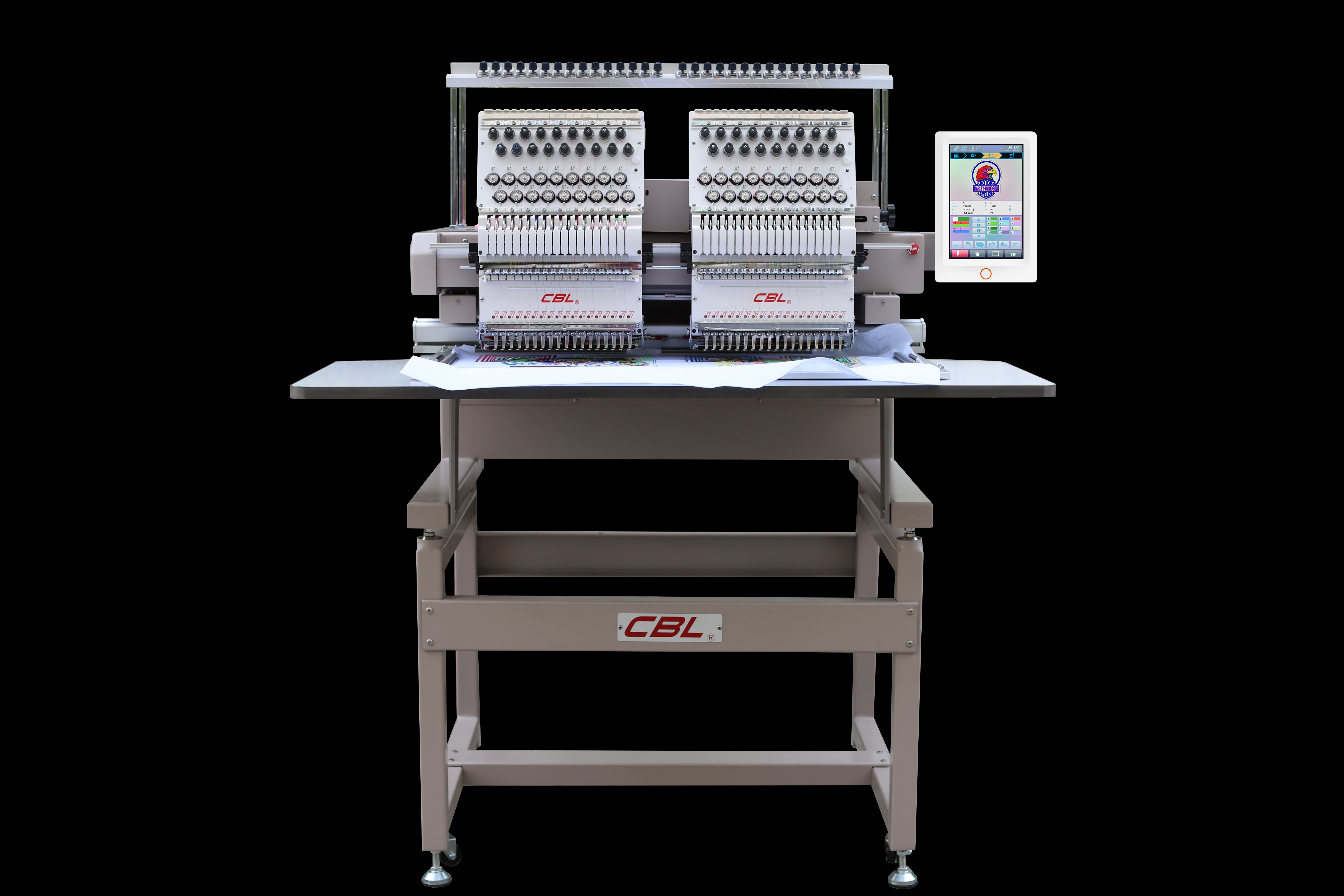  Double-head embroidery machine wheel embroidery machine double-head plain embroidery garment embroidery hat embroidery multi-function three-in-one high speed computer embroidery machine thumbnail