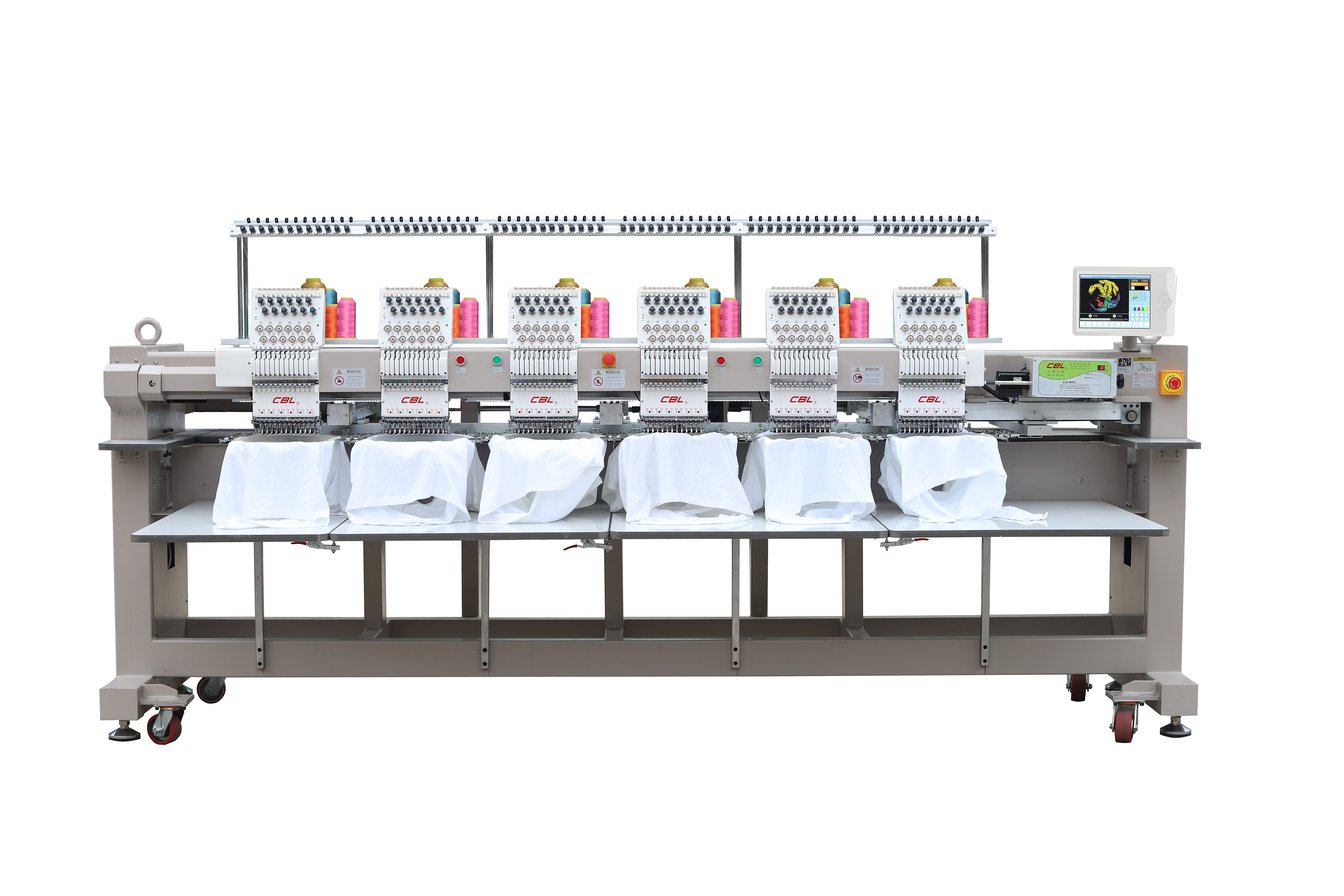  Baolun embroidery machine 6 - head plain embroidery garment embroidery hat embroidery multi - function 3 - in - one high - speed computer embroidery machine thumbnail