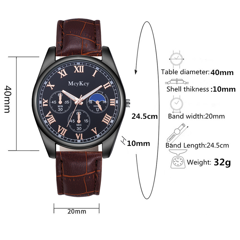 McyKcy品牌手表厂家批发跨境外贸石英表双历防水男士手表抖音男表外贸新款手表定制加工详情9