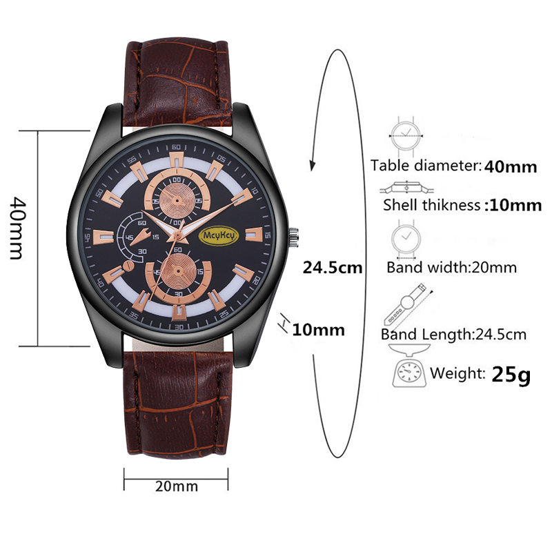 手表工厂直营一件代发品牌手表皮带手表男士手表男表 Watch详情1