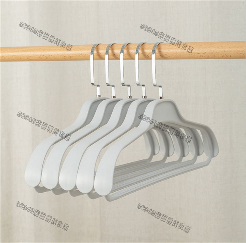 衣架无痕家用晾衣服撑子多功能挂晒衣撑塑料晾衣架子宽肩晾衣架挂家用防肩角晾衣架子衣挂不起包无痕角防滑宽肩服装店衣架衣晒浅灰