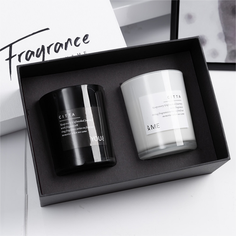 Scented candle BW set