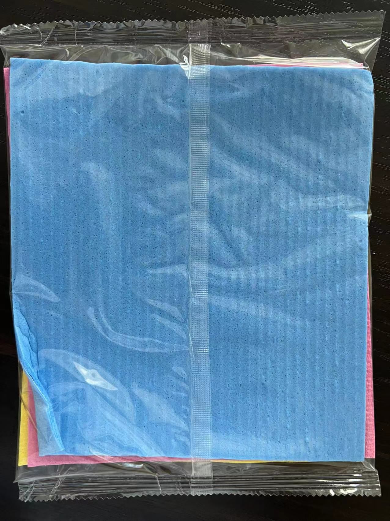 Wood pulp cotton plus cotton cloth absorbent sponge scrub bowl cloth Baijie cloth do not touch oil kitchen dish towel Baijie thumbnail