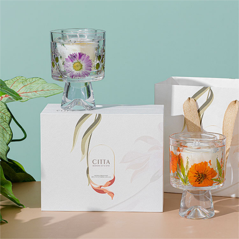 Crystal flower tall cup style full figure
