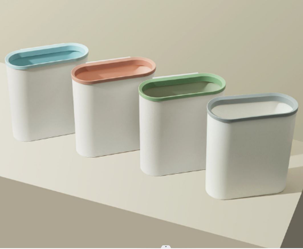 Open trash can